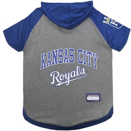 Pets First Kansas City Royals Pet Hoodie T-Shirt - X-Small pfroy4044-0001
